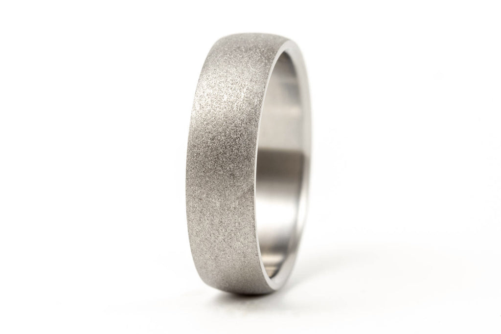 Sandblasted titanium wedding bands (00011_4N7N)