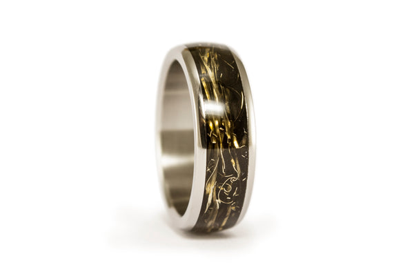 Titanium and brass ring (05000_7N)
