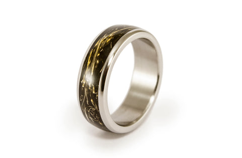 Titanium and brass ring (05000_7N)