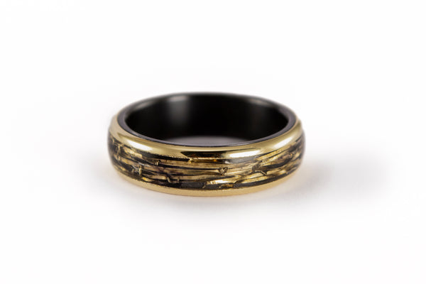 Zirconium and 18ct Gold ring (01211_6N)