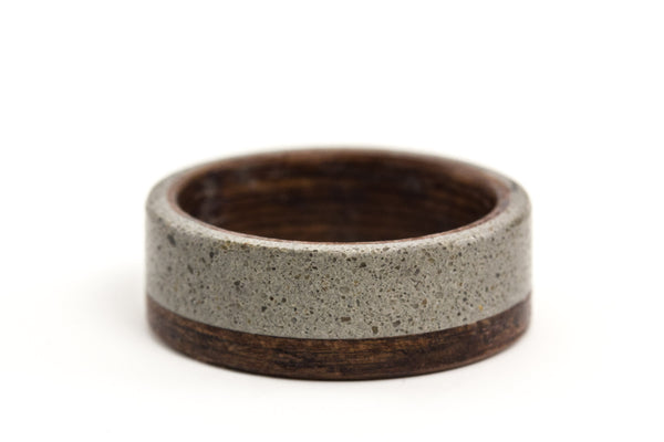 Concrete and bentwood wedding bands (00901_7N8N)