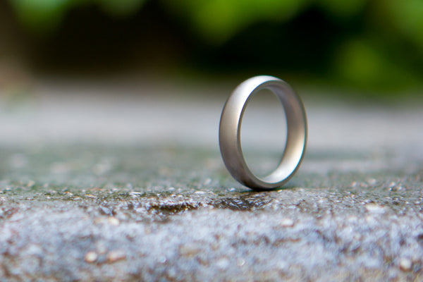 Matte titanium ring (00003_4N)