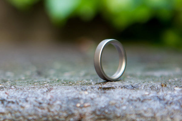 Matte titanium ring (00002_4N)