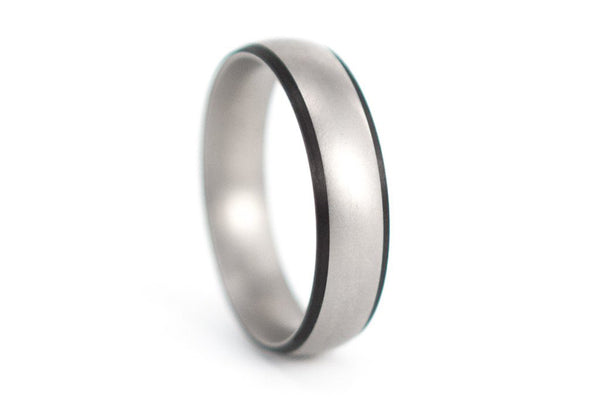 Titanium and carbon fiber ring (00302_7N)