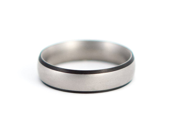 Titanium and carbon fiber ring (00302_7N)