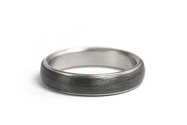 Titanium and carbon fiber ring (00305_4N)