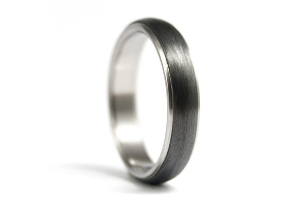 Titanium and carbon fiber wedding bands (00305_4N7N)