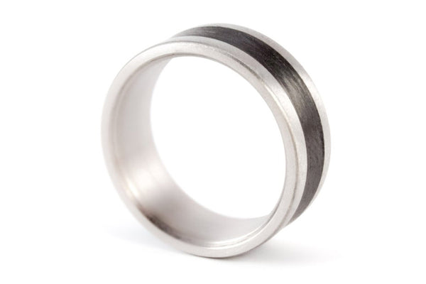 Titanium and carbon fiber ring (00317_7N)
