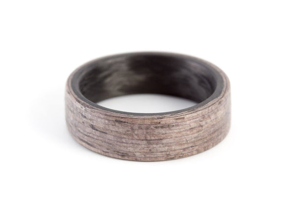 Carbon fiber and bentwood ring (00414_6N)