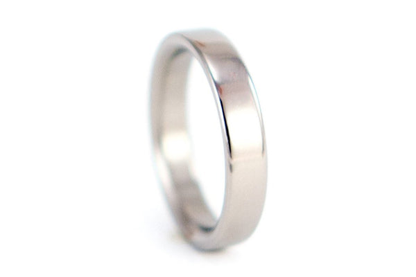 Polished titanium ring (00004_4N)