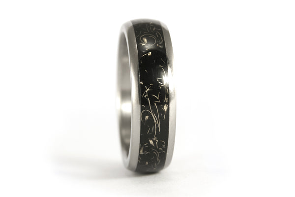 Titanium and brass ring wedding bands  (05000_6N7N)