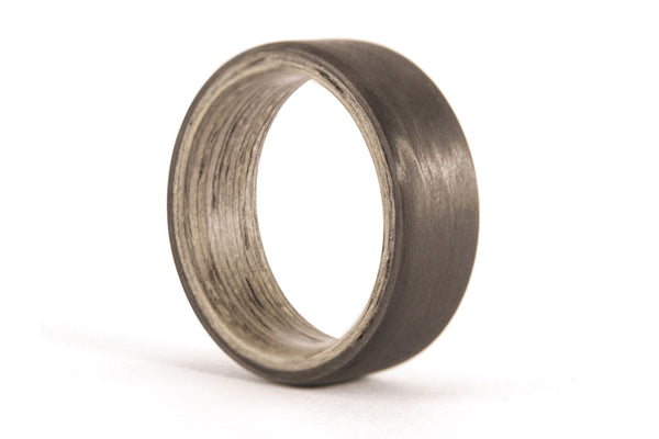 Carbon fiber and bentwood ring  (00401_7N)
