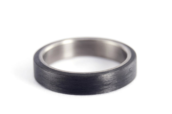 Titanium and carbon fiber ring (00310_4N)
