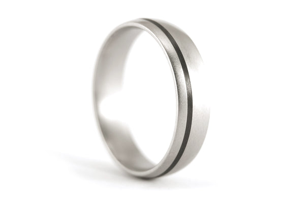 Titanium and carbon fiber wedding bands (00301_4N7N)