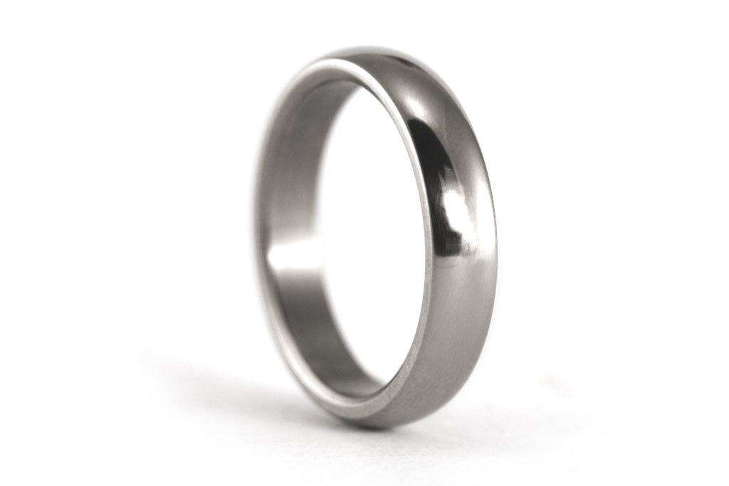 Polished titanium ring (00001_4N)