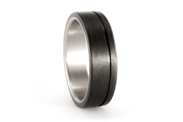 Titanium and carbon fiber ring (00346_7N)