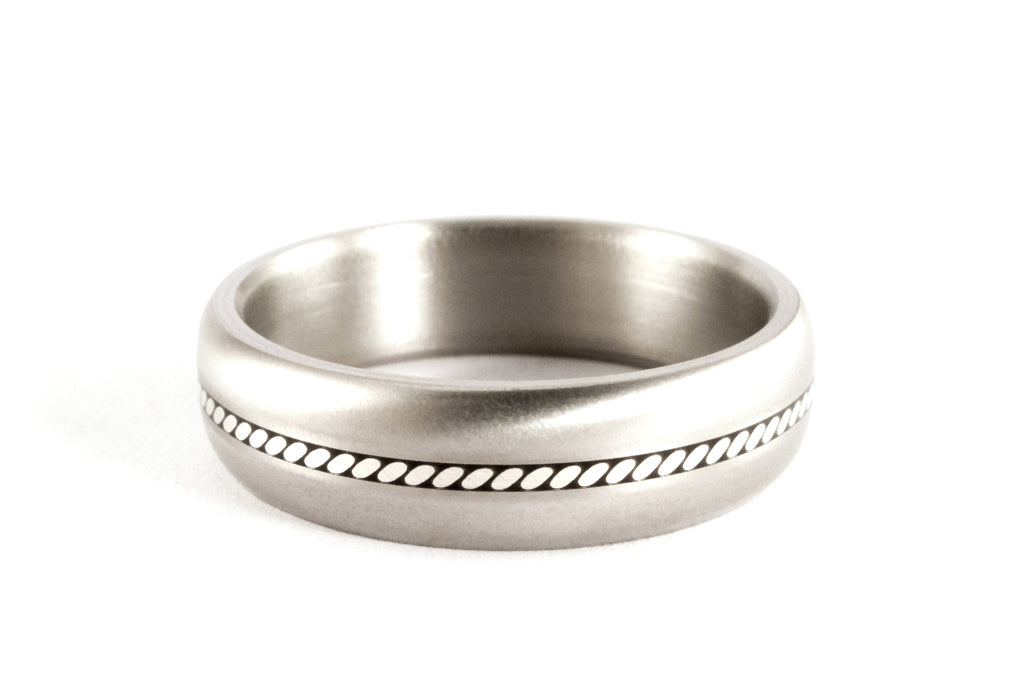 Titanium and silver ring (04100_7N)