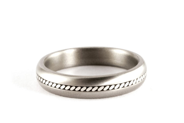 Titanium and silver wedding bands (04100_4N7N)