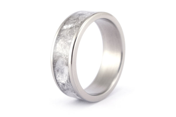 Titanium and mica wedding bands (03233_4N7N)