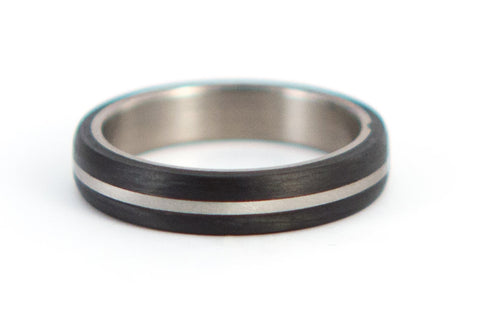 Titanium and carbon fiber ring (00304_4N)